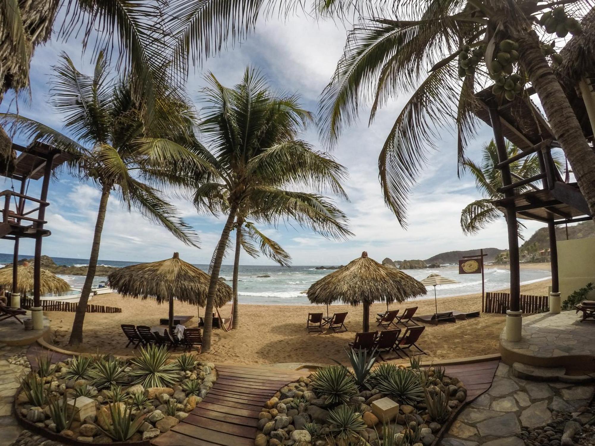 Cabanas Punta Placer San Agustinillo Esterno foto